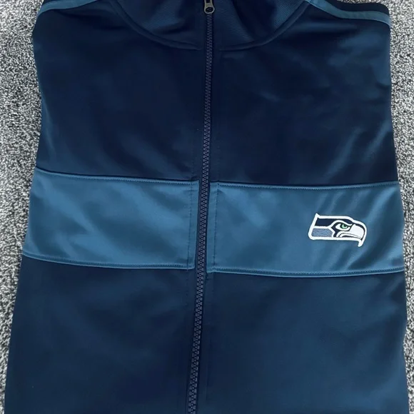 Seattle Seahawks Men’s Track Jacket SiZE: 2XL NFL Football Full Zip Casual